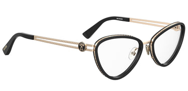 Premium Women Moschino Eyeglasses: MOS585 - Black(2) - SpecSMART Eye Clinic (Diagonal View)